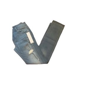 BCBGeneration low rise distressed ripped skinny jeans light wash women’s size 25